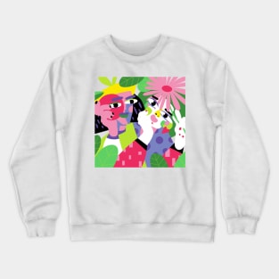 Bright color art flat Crewneck Sweatshirt